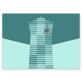 Поздравительная открытка с принтом Испания - форма вратаря - ЧМ-2018 в Петрозаводске, 100% бумага | плотность бумаги 280 г/м2, матовая, на обратной стороне линовка и место для марки
 | Тематика изображения на принте: сборная испании | форма вратаря | футбол | футбольная форма