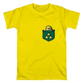 Мужская футболка хлопок с принтом The Legend of Zelda в Петрозаводске, 100% хлопок | прямой крой, круглый вырез горловины, длина до линии бедер, слегка спущенное плечо. | 
