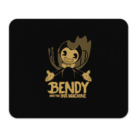 Коврик для мышки прямоугольный с принтом Bendy and the ink machine (20) в Петрозаводске, натуральный каучук | размер 230 х 185 мм; запечатка лицевой стороны | Тематика изображения на принте: bendy | bendy and the ink machine | game | horror | ink | machine | trend | video game