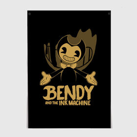 Постер с принтом Bendy and the ink machine (20) в Петрозаводске, 100% бумага
 | бумага, плотность 150 мг. Матовая, но за счет высокого коэффициента гладкости имеет небольшой блеск и дает на свету блики, но в отличии от глянцевой бумаги не покрыта лаком | Тематика изображения на принте: bendy | bendy and the ink machine | game | horror | ink | machine | trend | video game