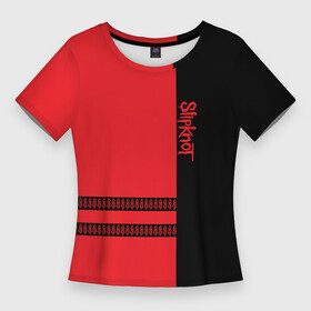 Женская футболка 3D Slim с принтом Slipknot в Петрозаводске,  |  | slipknot | альтернативный | грув | джей вайнберг | кользящий узел | крис фен | крэйг джонс | метал | мик томсон | музыка | ню | петля | рок | сид уилсон | слайпкнот | слипкнот | слипнот | удавка