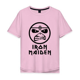 Мужская футболка хлопок Oversize с принтом Iron Maiden в Петрозаводске, 100% хлопок | свободный крой, круглый ворот, “спинка” длиннее передней части | iron maiden | адриан смит | айран | айрон | группа | дэйв мюррей | железная дева | ирон | майден | мейд | мейден | метал | мрачный | музыка | песни | рок | стив харрис | тяжелый | хеви | хевиметал