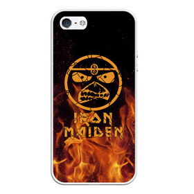 Чехол для iPhone 5/5S матовый с принтом Iron Maiden в Петрозаводске, Силикон | Область печати: задняя сторона чехла, без боковых панелей | iron maiden | адриан смит | айран | айрон | группа | дэйв мюррей | железная дева | ирон | майден | мейд | мейден | метал | мрачный | музыка | песни | рок | стив харрис | тяжелый | хеви | хевиметал