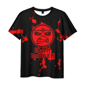 Мужская футболка 3D с принтом Iron Maiden в Петрозаводске, 100% полиэфир | прямой крой, круглый вырез горловины, длина до линии бедер | iron maiden | адриан смит | айран | айрон | группа | дэйв мюррей | железная дева | ирон | майден | мейд | мейден | метал | мрачный | музыка | песни | рок | стив харрис | тяжелый | хеви | хевиметал