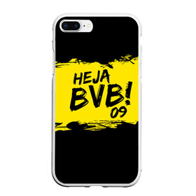 Чехол для iPhone 7Plus/8 Plus матовый с принтом Borussia Dortmund FC в Петрозаводске, Силикон | Область печати: задняя сторона чехла, без боковых панелей | 09 | bvb | heja | боруссия | германия | дортмунд | клуб | фк | футбол | футбольный