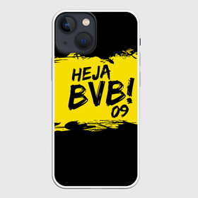 Чехол для iPhone 13 mini с принтом Borussia Dortmund FC в Петрозаводске,  |  | 09 | bvb | heja | боруссия | германия | дортмунд | клуб | фк | футбол | футбольный