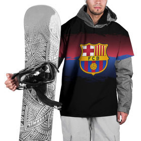 Накидка на куртку 3D с принтом Barcelona FC в Петрозаводске, 100% полиэстер |  | barcelona | spain | spanish | барса | барселона | испания | испанский | клуб | фк | футбол | футбольный