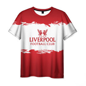 Мужская футболка 3D с принтом Liverpool FC в Петрозаводске, 100% полиэфир | прямой крой, круглый вырез горловины, длина до линии бедер | liverpool | английский | англия | британия | британский | клуб | ливерпуль | фк | футбол | футбольный