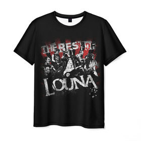 Мужская футболка 3D с принтом The best of Louna в Петрозаводске, 100% полиэфир | прямой крой, круглый вырез горловины, длина до линии бедер | louna | лусинэ геворкян
