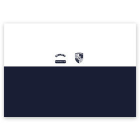 Поздравительная открытка с принтом Porsche в Петрозаводске, 100% бумага | плотность бумаги 280 г/м2, матовая, на обратной стороне линовка и место для марки
 | 991 | ag | cayenne | macan | panamera | porsche | sport | volkswagen group | авто | автомобиль | знак | лого | машина | порсше | порш | порше | седан | символ | спорт | тачка | хэтчбек | эмблема