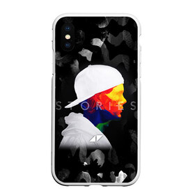 Чехол для iPhone XS Max матовый с принтом Avicii - stories в Петрозаводске, Силикон | Область печати: задняя сторона чехла, без боковых панелей | 