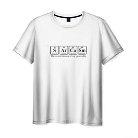 Мужская футболка 3D с принтом Sarcasm в Петрозаводске, 100% полиэфир | прямой крой, круглый вырез горловины, длина до линии бедер | сарказм