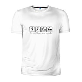 Мужская футболка 3D спортивная с принтом Sarcasm в Петрозаводске, 100% полиэстер с улучшенными характеристиками | приталенный силуэт, круглая горловина, широкие плечи, сужается к линии бедра | Тематика изображения на принте: сарказм