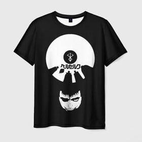 Мужская футболка 3D с принтом Hand of God в Петрозаводске, 100% полиэфир | прямой крой, круглый вырез горловины, длина до линии бедер | берсерк | гатс | гриффитс | рука бога | черный мечник