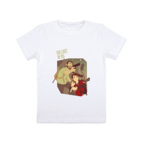 Детская футболка хлопок с принтом The Last of Us в Петрозаводске, 100% хлопок | круглый вырез горловины, полуприлегающий силуэт, длина до линии бедер | the last of us | гриб | грибы | джоэл | кордицепс | пиратs | элли
