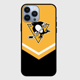 Чехол для iPhone 13 Pro Max с принтом Pittsburgh Penguins (Форма 1) в Петрозаводске,  |  | Тематика изображения на принте: питтсбург пингвинз