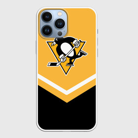 Чехол для iPhone 13 Pro Max с принтом Pittsburgh Penguins (Форма 1) в Петрозаводске,  |  | питтсбург пингвинз