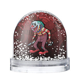 Снежный шар с принтом Злой клоун в Петрозаводске, Пластик | Изображение внутри шара печатается на глянцевой фотобумаге с двух сторон | зло | смех | цирк