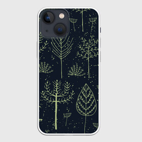 Чехол для iPhone 13 mini с принтом Загадочный лес в Петрозаводске,  |  | дерево | дуб | елка | животные | лес | мода | обитатели | прикольные | природа | сказка | тайна | яркие