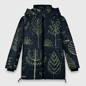 Женская зимняя куртка 3D с принтом Загадочный лес в Петрозаводске, верх — 100% полиэстер; подкладка — 100% полиэстер; утеплитель — 100% полиэстер | длина ниже бедра, силуэт Оверсайз. Есть воротник-стойка, отстегивающийся капюшон и ветрозащитная планка. 

Боковые карманы с листочкой на кнопках и внутренний карман на молнии | дерево | дуб | елка | животные | лес | мода | обитатели | прикольные | природа | сказка | тайна | яркие