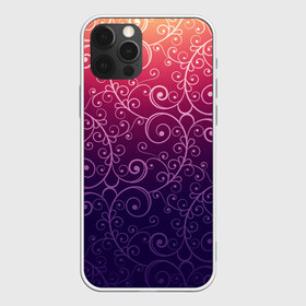 Чехол для iPhone 12 Pro Max с принтом Цветочный узор в Петрозаводске, Силикон |  | абстракция | арт | линии | орнамент | рисунок | темный | узор