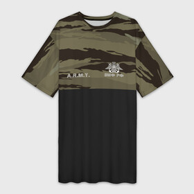 Платье-футболка 3D с принтом Камуфляж ВМФ РФ в Петрозаводске,  |  | army | военно морской флот | герб | двуглавый орел | моряк