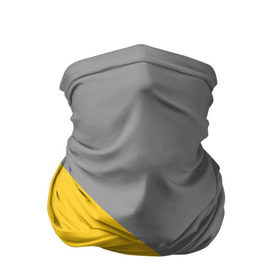 Бандана-труба 3D с принтом Серый, желтый, белый-идеальное сочетание! в Петрозаводске, 100% полиэстер, ткань с особыми свойствами — Activecool | плотность 150‒180 г/м2; хорошо тянется, но сохраняет форму | 