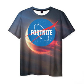 Мужская футболка 3D с принтом Fortnite в Петрозаводске, 100% полиэфир | прямой крой, круглый вырез горловины, длина до линии бедер | battle royale | fortnite | lama | space | батл рояль | космос | лама | фортнайт