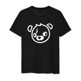 Мужская футболка хлопок с принтом Cuddle Bear в Петрозаводске, 100% хлопок | прямой крой, круглый вырез горловины, длина до линии бедер, слегка спущенное плечо. | battle royale | fortnite | lama | батл рояль | лама | медведь | фортнайт