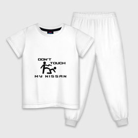 Детская пижама хлопок с принтом Dont touch my Nissan в Петрозаводске, 100% хлопок |  брюки и футболка прямого кроя, без карманов, на брюках мягкая резинка на поясе и по низу штанин
 | nissan | машина | ниссан | тачка