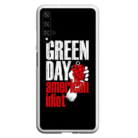 Чехол для Honor 20 с принтом Green Day American Idiot в Петрозаводске, Силикон | Область печати: задняя сторона чехла, без боковых панелей | green day | punk rock | билли джо армстронг | панк рок