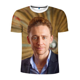 Мужская футболка 3D спортивная с принтом Томми в Петрозаводске, 100% полиэстер с улучшенными характеристиками | приталенный силуэт, круглая горловина, широкие плечи, сужается к линии бедра | Тематика изображения на принте: tom hiddleston | том хиддлстон