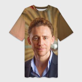 Платье-футболка 3D с принтом Томми в Петрозаводске,  |  | tom hiddleston | том хиддлстон