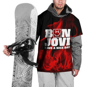 Накидка на куртку 3D с принтом BON JOVI в Петрозаводске, 100% полиэстер |  | bon jovi | альтернативный хип хоп | группа | инди поп | музыка | музыкальное произведение | ноты | регги | рок | синти поп