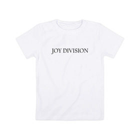 Детская футболка хлопок с принтом Joy Division в Петрозаводске, 100% хлопок | круглый вырез горловины, полуприлегающий силуэт, длина до линии бедер | Тематика изображения на принте: ian curtis | joy division | rock | unknown pleasures | иэн кёртис | рок