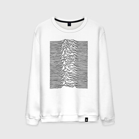 Мужской свитшот хлопок с принтом Unknown Pleasures в Петрозаводске, 100% хлопок |  | ian curtis | joy division | rock | unknown pleasures | иэн кёртис | рок