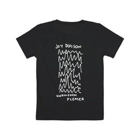 Детская футболка хлопок с принтом Joy Division в Петрозаводске, 100% хлопок | круглый вырез горловины, полуприлегающий силуэт, длина до линии бедер | ian curtis | joy division | rock | unknown pleasures | иэн кёртис | рок