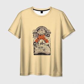 Мужская футболка 3D с принтом Led Zeppelin Vintage в Петрозаводске, 100% полиэфир | прямой крой, круглый вырез горловины, длина до линии бедер | Тематика изображения на принте: 
