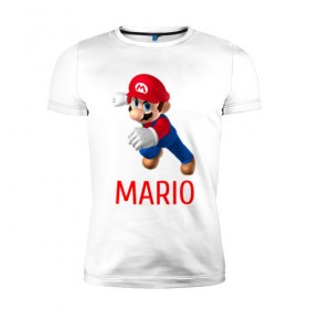 Мужская футболка премиум с принтом Марио и Луиджи в Петрозаводске, 92% хлопок, 8% лайкра | приталенный силуэт, круглый вырез ворота, длина до линии бедра, короткий рукав | luigi | mario | луиджи | марио | нинтендо