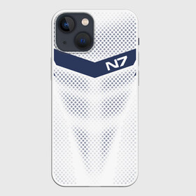 Чехол для iPhone 13 mini с принтом Mass Effect N7 в Петрозаводске,  |  | andromed | effect | n7 | альянс | ефект | игра | компьютерная | мас | масс | н7 | онлайн | программа | профессиональный военный код | сокрушитель n7 | фурия n7