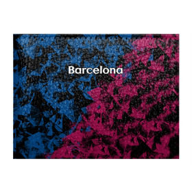 Обложка для студенческого билета с принтом ФК Барселона в Петрозаводске, натуральная кожа | Размер: 11*8 см; Печать на всей внешней стороне | игра | испания | каталония | красный | лига | мяч | сборная | синий | форма | футбол | чемпион | черный