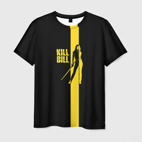 Мужская футболка 3D с принтом Kill Bill в Петрозаводске, 100% полиэфир | прямой крой, круглый вырез горловины, длина до линии бедер | тарантино | ума турман