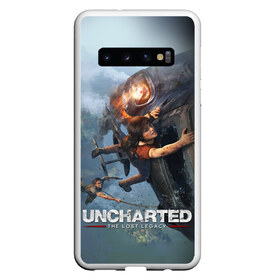 Чехол для Samsung Galaxy S10 с принтом Uncharted в Петрозаводске, Силикон | Область печати: задняя сторона чехла, без боковых панелей | chloe | drake | elena | nathan | naughty dog | sully | анчартед | дрейк | натан | нейтан | ноти дог | пиратs | приключения | путь вора | салли | утраченное наследие