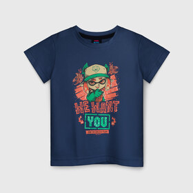 Детская футболка хлопок с принтом Salmon Run в Петрозаводске, 100% хлопок | круглый вырез горловины, полуприлегающий силуэт, длина до линии бедер | grizzco runs | nintendo switch | splatoon 2