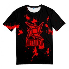 Мужская футболка 3D с принтом Metallica в Петрозаводске, 100% полиэфир | прямой крой, круглый вырез горловины, длина до линии бедер | m | metallica | группа | джеймс хэтфилд | кирк хэмметт | ларс ульрих | метал | металика | металлика | миталика | музыка | роберт трухильо | рок | трэш | трэшметал | хард | хардрок | хеви | хевиметал