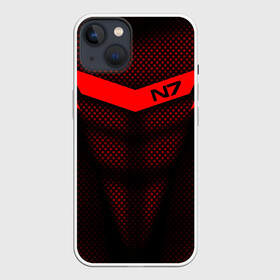 Чехол для iPhone 13 с принтом Mass Effect N7 в Петрозаводске,  |  | andromed | effect | n7 | альянс | ефект | игра | компьютерная | мас | масс | н7 | онлайн | программа | профессиональный военный код | сокрушитель n7 | фурия n7