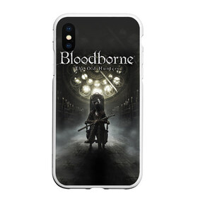 Чехол для iPhone XS Max матовый с принтом Bloodborne в Петрозаводске, Силикон | Область печати: задняя сторона чехла, без боковых панелей | bb | bloodborne | bloodbourne | fromsoftware | vicar amelia | амелия | бб | блад | бладборн | викарий | души | охотники | пиратs | порождение крови | руны