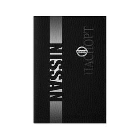Обложка для паспорта матовая кожа с принтом NISSAN SPORT в Петрозаводске, натуральная матовая кожа | размер 19,3 х 13,7 см; прозрачные пластиковые крепления | motor | nissan | авто | лого | машина | ниссан | тачка