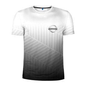 Мужская футболка 3D спортивная с принтом NISSAN SPORT в Петрозаводске, 100% полиэстер с улучшенными характеристиками | приталенный силуэт, круглая горловина, широкие плечи, сужается к линии бедра | 