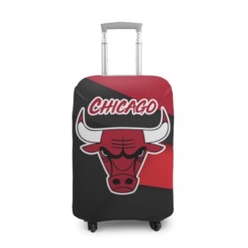 Чехол для чемодана 3D с принтом Чикаго в Петрозаводске, 86% полиэфир, 14% спандекс | двустороннее нанесение принта, прорези для ручек и колес | chicago bulls | nba | баскетбол | нба | спорт | чикаго